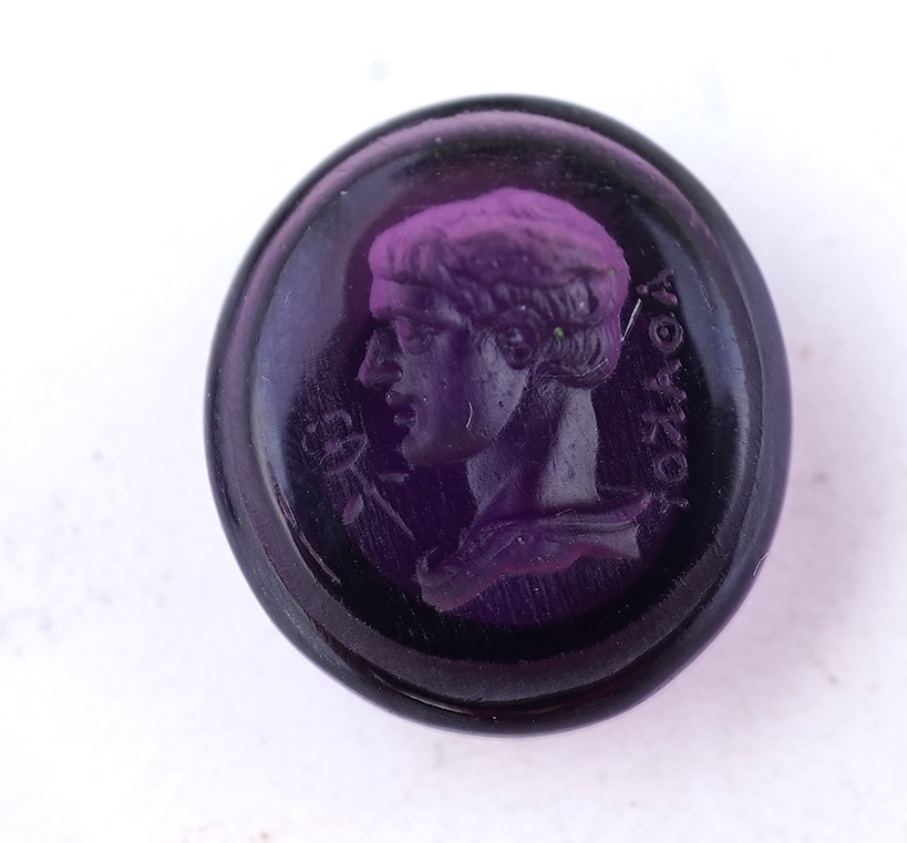A collection of nine paste intaglios, possibly by William Tassie, late 18th/early 19th century